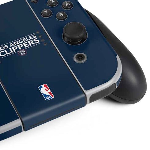 NBA Los Angeles Clippers Standard Blue Nintendo Switch OLED (2021) Skin